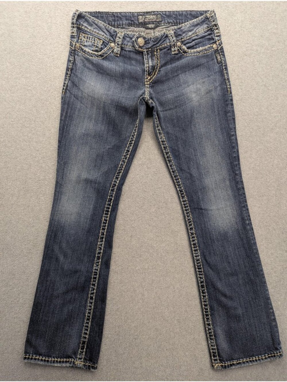 Silver Jeans Co Tuesday 16 1/2 Jeans Womens W29 L31 Med Wash Low Rise Bootcut
